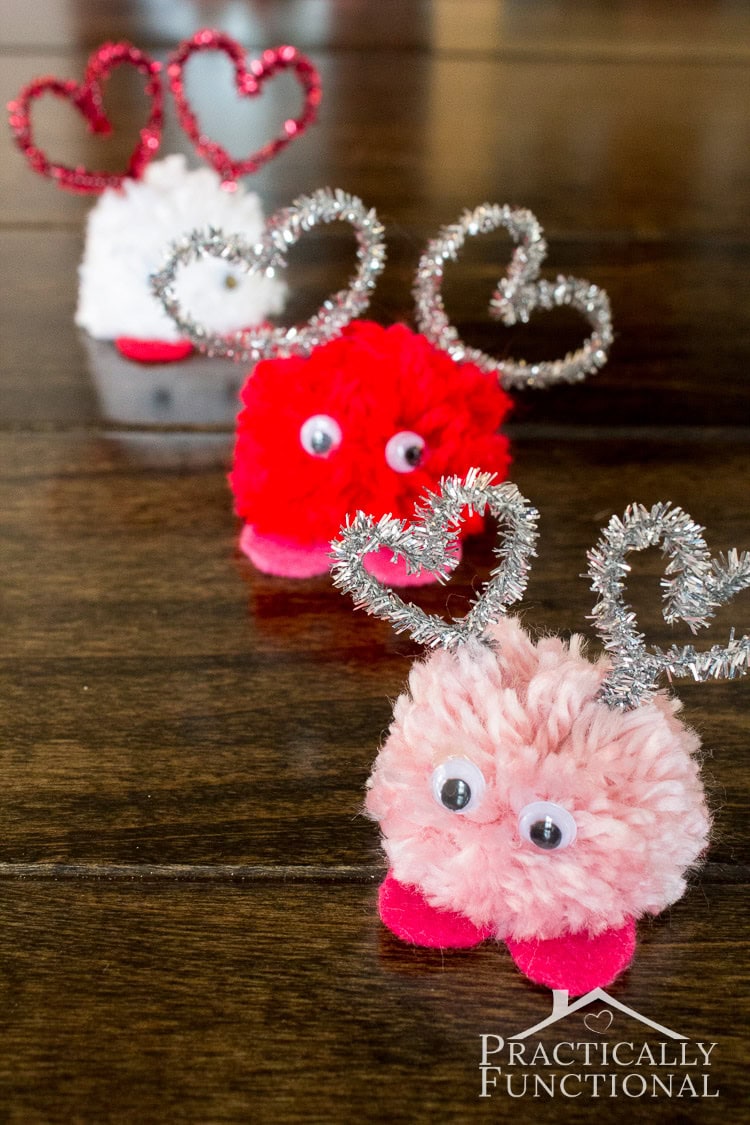 Pom pom 2024 valentine crafts